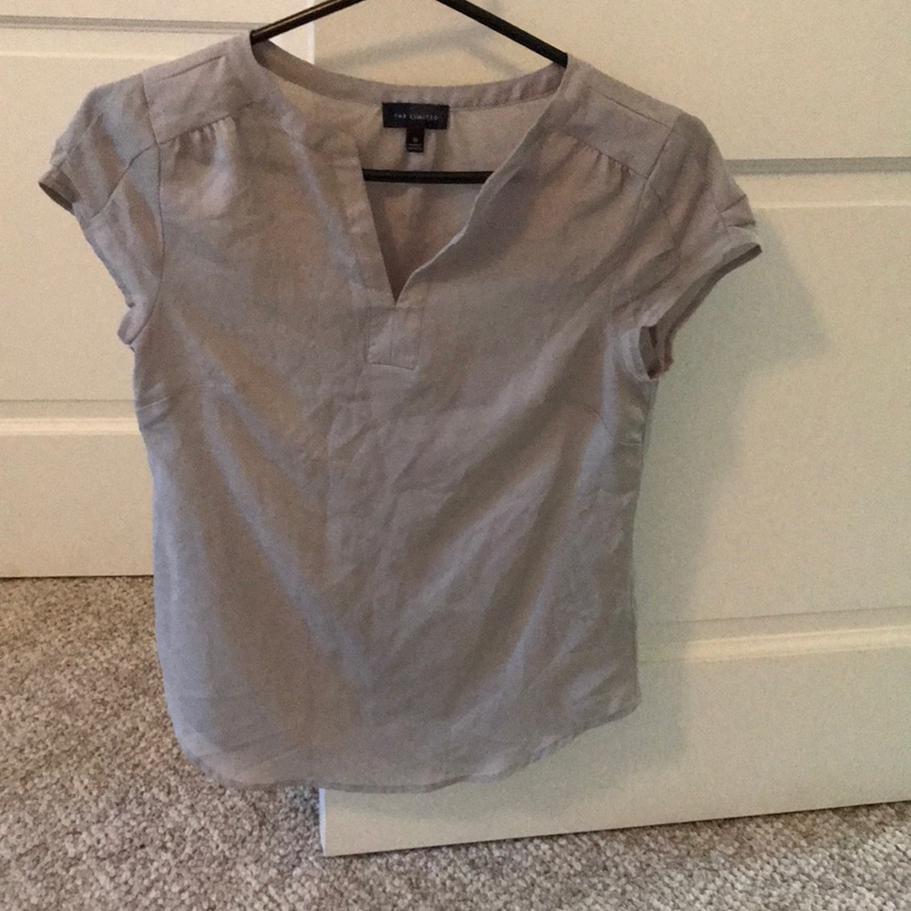 The Limited silver blouse